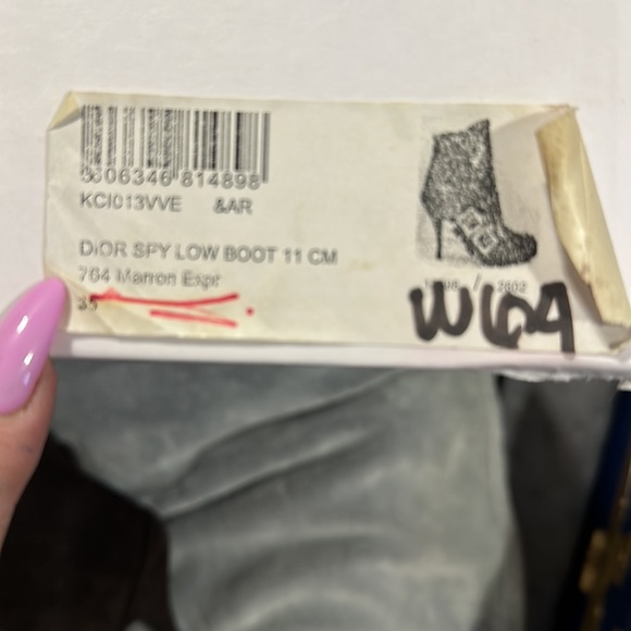 Dior Spy Low Boot Brown Size 5 AUTHENTIC - Picture 6 of 8